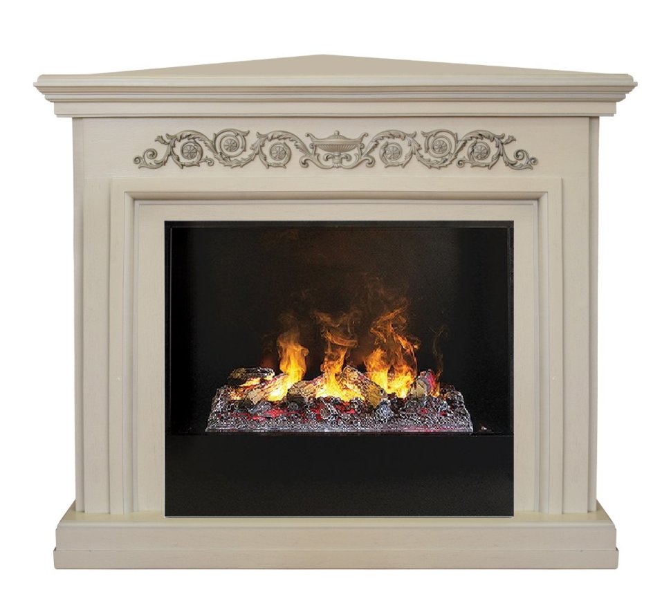 Каминокомплект RealFlame Leticia Corner 26 WT 3D Cassette 630 + Black вставка — фото 1