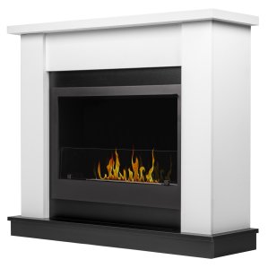 Каминокомплект Firelight Canto Long+BFP/P-3020 белый/черный