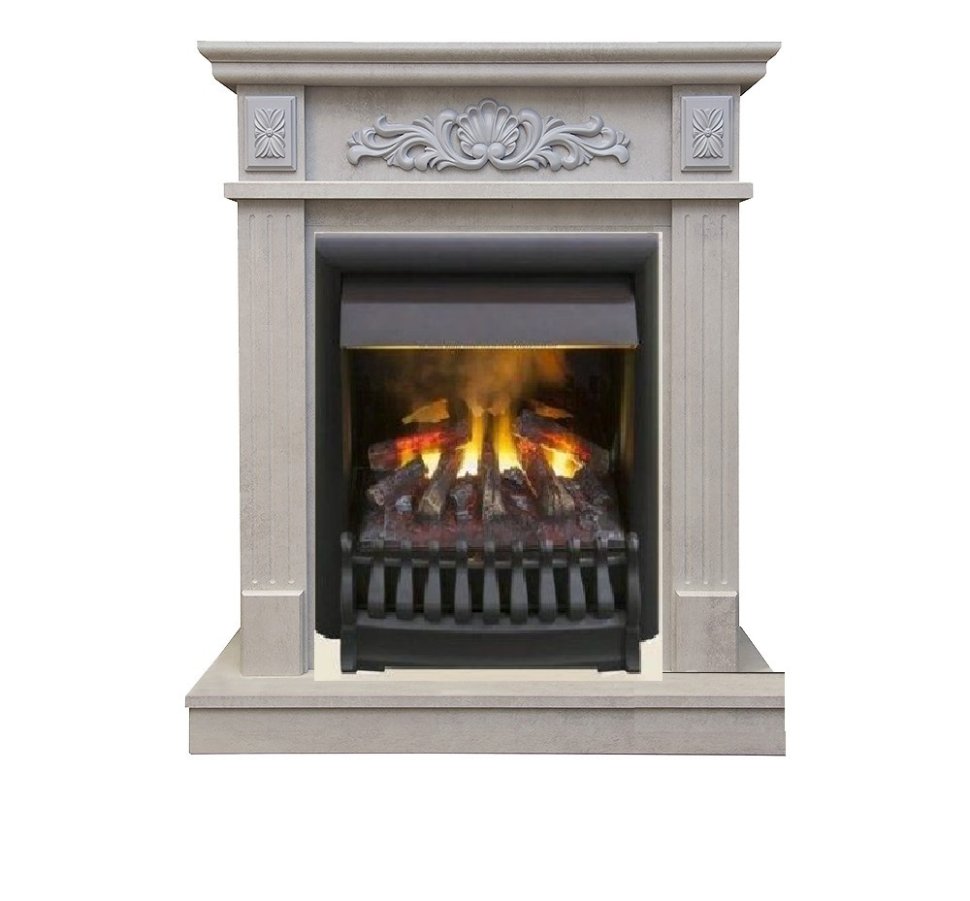 Каминокомплект RealFlame Adelaida STD/EUG WT с очагом 3D Oregan Каминокомплект RealFlame Adelaida STD/EUG WT с очагом 3D Oregan