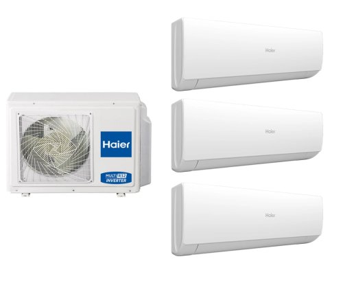 Мульти сплит-система на 3 комнаты 20+20+20 м2 Haier 3х AS20SS1HRA-M/3U55S2SR5FA Free Match — фото 1