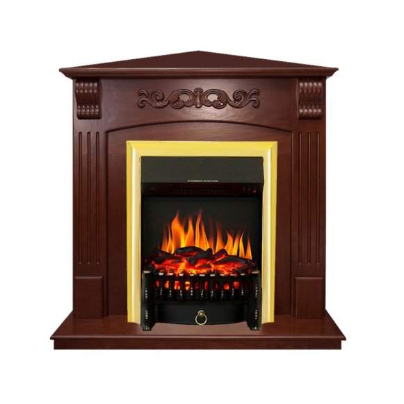 Каминокомплект Royal Flame Sorrento угловой c очагом Fobos FX Brass