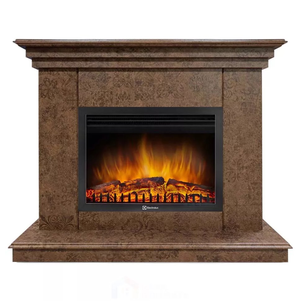 Каминокомплект Хорошие Камины Марс с очагом Electrolux EFP/P-2520LS мокко