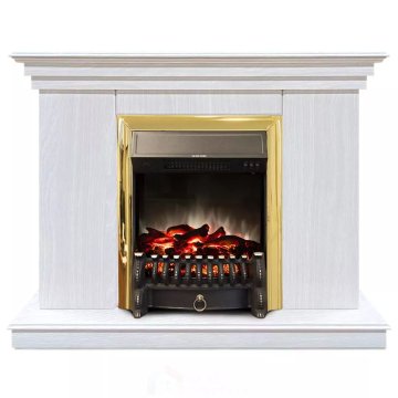 Каминокомплект Хорошие Камины Марс с очагом RealFlame Fobos Lux BR S белое дерево