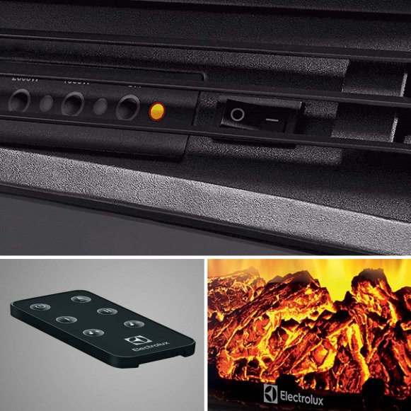 Каминокомплект Хорошие Камины Юпитер с очагом Electrolux Sphere Plus EFP/P-2720RLS белое дерево