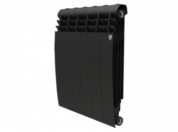 Биметаллический радиатор отопления Royal Thermo BiLiner 500 6 секций Noir Sable