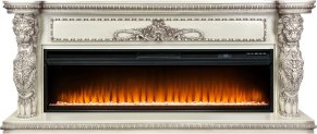 Каминокомплект Royal Flame Windsor с очагом Vision 60 LED слоновая кость с патиной