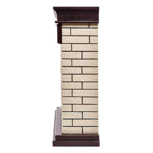 Портал Firelight Bricks 25 камень бежевый/шпон темный дуб — фото 3