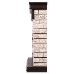 Портал Firelight Bricks Wood Classic камень коричневый/шпон темный дуб