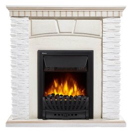 Каминокомплект Electrolux EFP/P-1020LS с порталом Porto Classic камень белый/шпон беленый дуб