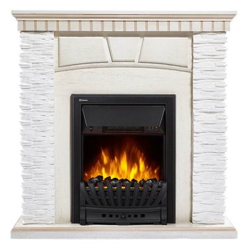 Каминокомплект Electrolux EFP/P-1020LS с порталом Porto Classic камень белый/шпон беленый дуб