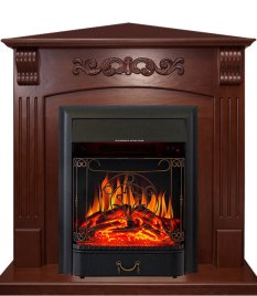Каминокомплект Royal Flame Sorrento угловой c очагом Majestic FX Black