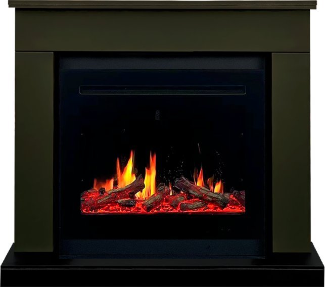 Каминокомплект Royal Flame Bergen 23 (Разборный) с очагом 5D V-ART 25 темная олива — фото 1
