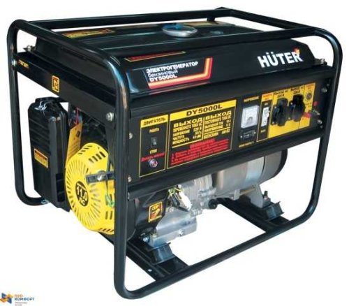 Бензиновый электрогенератор Huter DY5000L Бензиновый электрогенератор Huter DY5000L