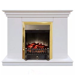 Каминокомплект Хорошие Камины Марс с очагом RealFlame Fobos Lux BR S белый
