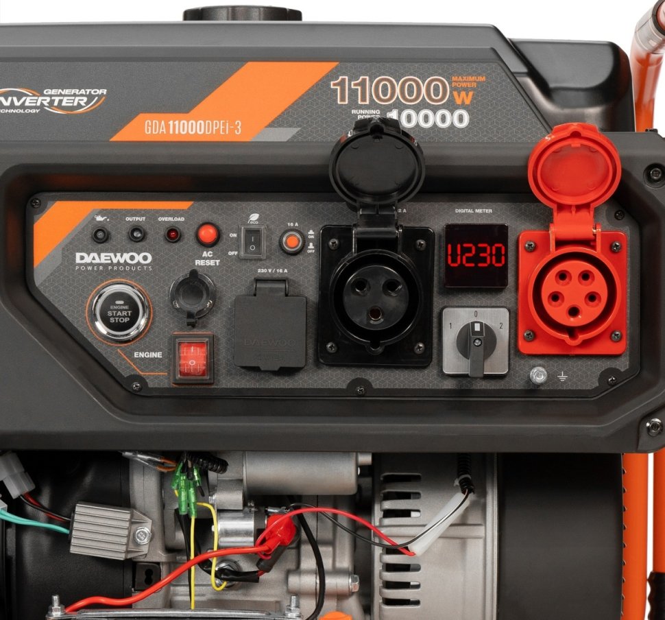 Генератор бензиновый инверторный Daewoo GDA 11000DPEi-3 — фото 7
