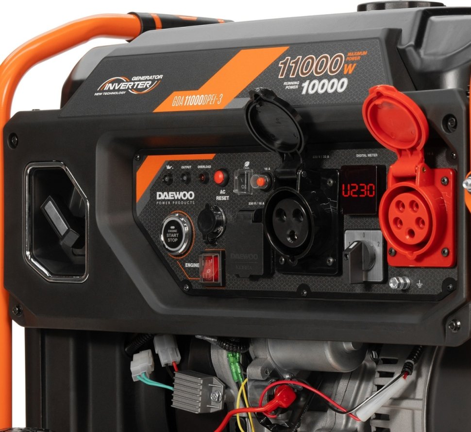 Генератор бензиновый инверторный Daewoo GDA 11000DPEi-3 — фото 8