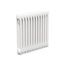Стальной трубчатый радиатор Теплофорт ТР3057 12 секций боковое подключение 3/4 белый глянец