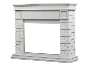 Портал Firelight Bricks 25 камень белый/белая эмаль