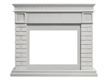 Портал Firelight Bricks 25 камень белый/белая эмаль