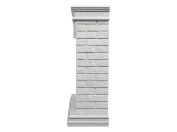 Портал Firelight Bricks 25 камень белый/белая эмаль