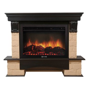 Каминокомплект Firelight Forte 30S с очагом Electrolux EFP/P-3020LS камень бежевый/шпон венге