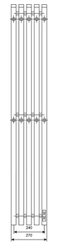 Электрический полотенцесушитель Primoclima Sol Q E White 120*24 5