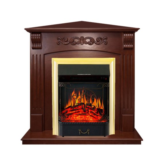 Каминокомплект Royal Flame Sorrento угловой c очагом Majestic FX Brass