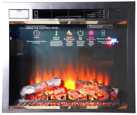 Каминокомплект Interflame Экстер угловой махагон с очагом Sirius 30 LED FX Brass