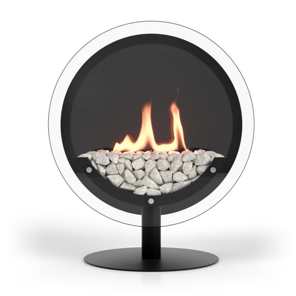 Изображение товара Биокамин Royal Thermo RTBFP-F500ML Mirror Lens Черный для интерьера
