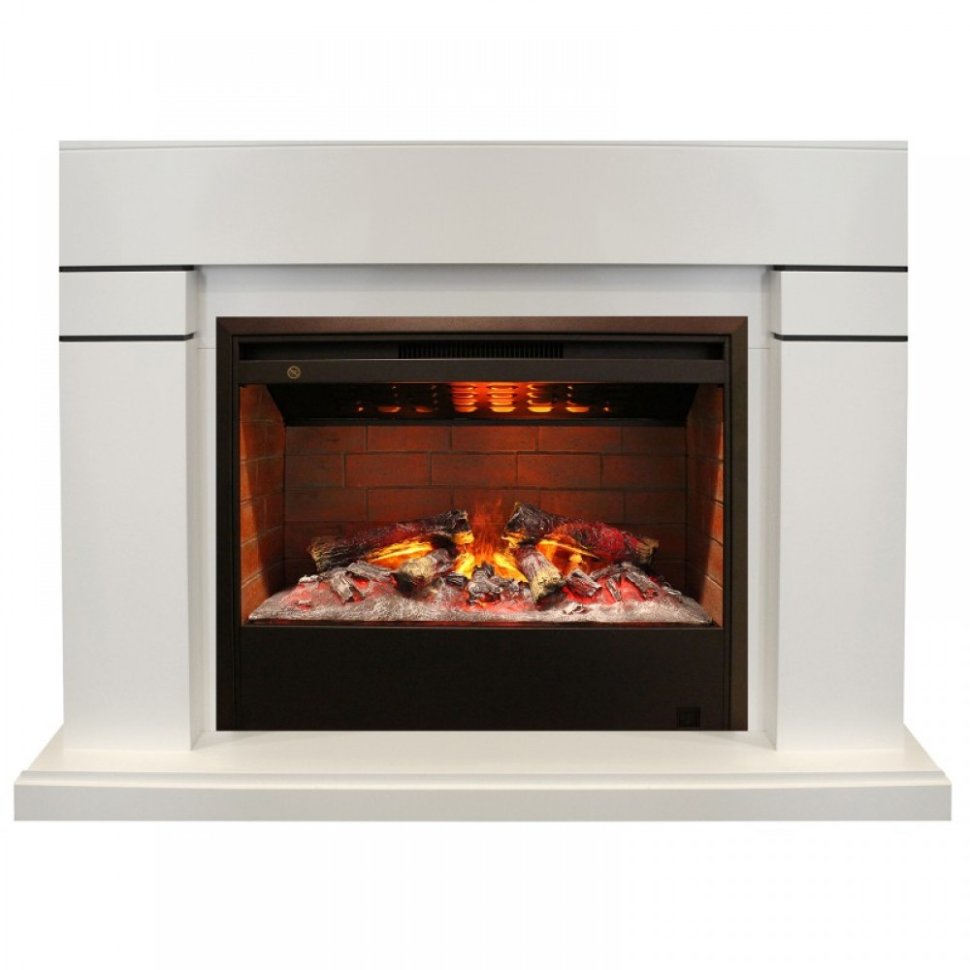 Каминокомплект RealFlame Lindelse 26 WT с очагом 3D Helios 26