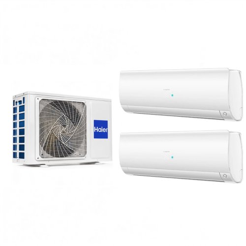 Мульти сплит-система на 2 комнаты 25+25 м2 Haier 2х AS25S2SF3FA-W/2U40S2SM2FA Super Match — фото 1