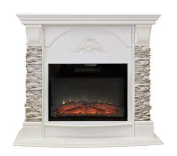 Каминокомплект RealFlame Athena GR STD/EUG/25/24 WT с очагом Kendal 24
