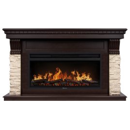 Каминокомплект Electrolux EFP/P-3620LS портал Michigan 42/40/36 камень молочный/шпон темный