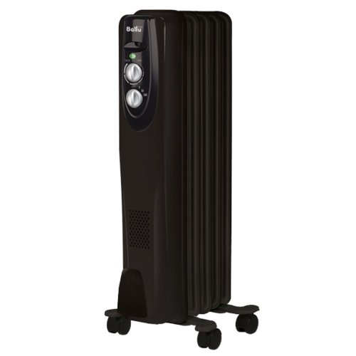 Масляный радиатор Ballu BOH/CL-05BRN Classic Black 5 секций — фото 1