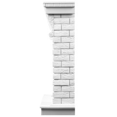 Портал Firelight Jersey Classic камень белый/белый дуб