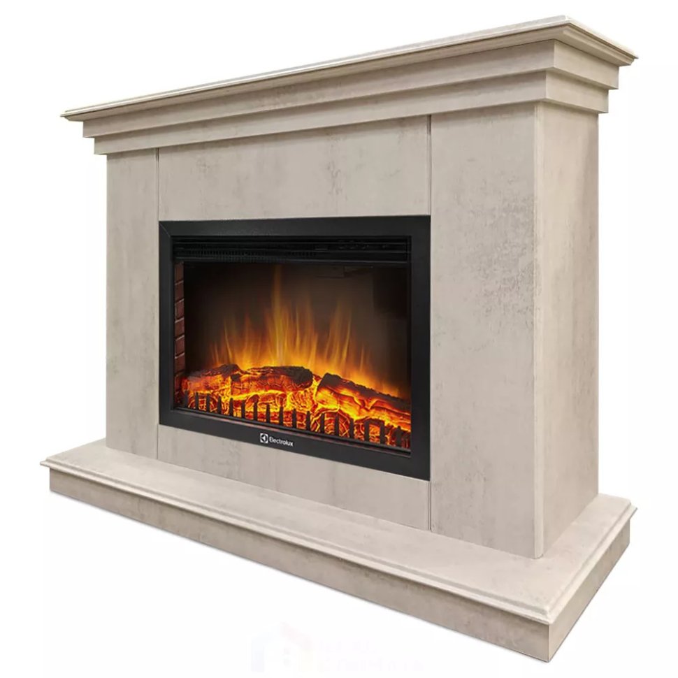 Каминокомплект Хорошие Камины Марс с очагом Electrolux EFP/P-2520LS цемент