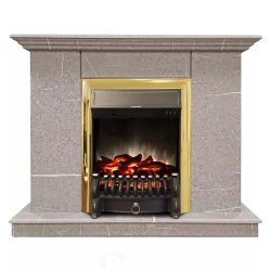 Каминокомплект Хорошие Камины Марс с очагом RealFlame Fobos Lux BR S мрамор