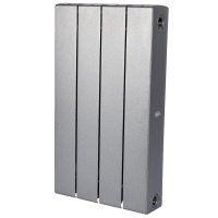 Биметаллический радиатор отопления Rifar Supremo 500 боковое подключение 4 секции титан