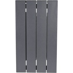 Биметаллический радиатор отопления Rifar Supremo 500 боковое подключение 4 секции титан