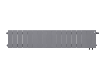 Биметаллический радиатор отопления Royal Thermo PianoForte 200 18 секций Silver Satin VDR