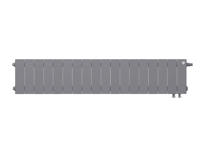 Биметаллический радиатор отопления Royal Thermo PianoForte 200 18 секций Silver Satin VDR — фото 1
