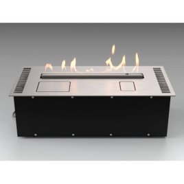 Автоматический биокамин Lux Fire Smart Flame 600 RC Inox