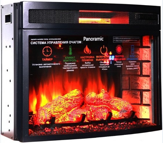 Каминокомплект Interflame Экстер прованс венге с очагом Panoramic 06 25 LED FX QZ