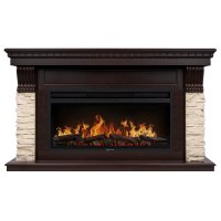 Каминокомплект Electrolux EFP/P-4220LS портал Michigan 42 камень молочный шпон темный дуб