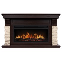 Каминокомплект Electrolux EFP/P-4220LS портал Michigan 42 камень молочный шпон темный дуб