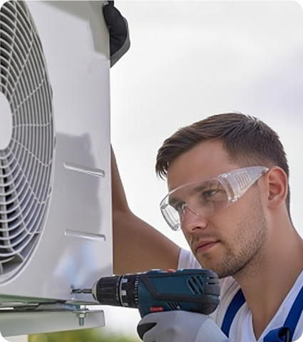 Монтажник за работой